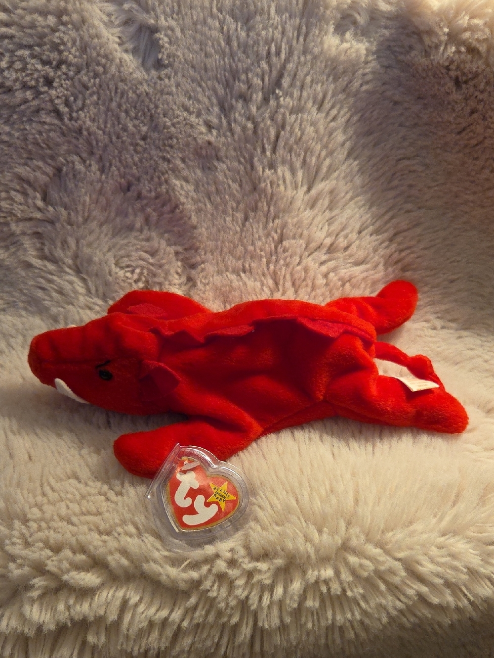 Ty Red Hog(Grunt)1995 Plush with Heart Tag
